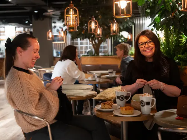strikkekafe hos Espresso House med Nøstet Mitt