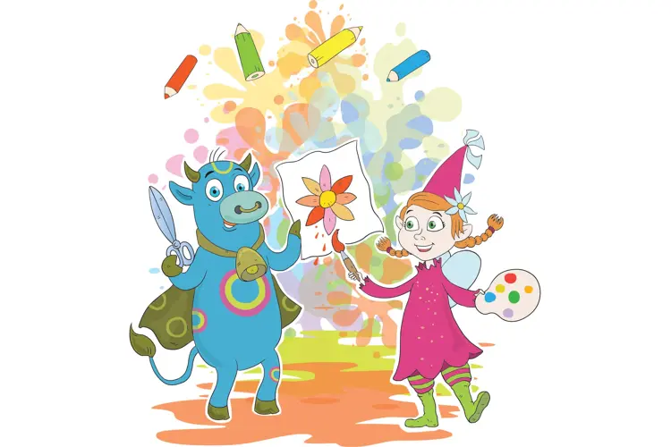 Finn fram tusjene, spiss fargeblyantene og kos deg med å fargelegge disse koselige påsketegningene av Amfelia og Oskar! 