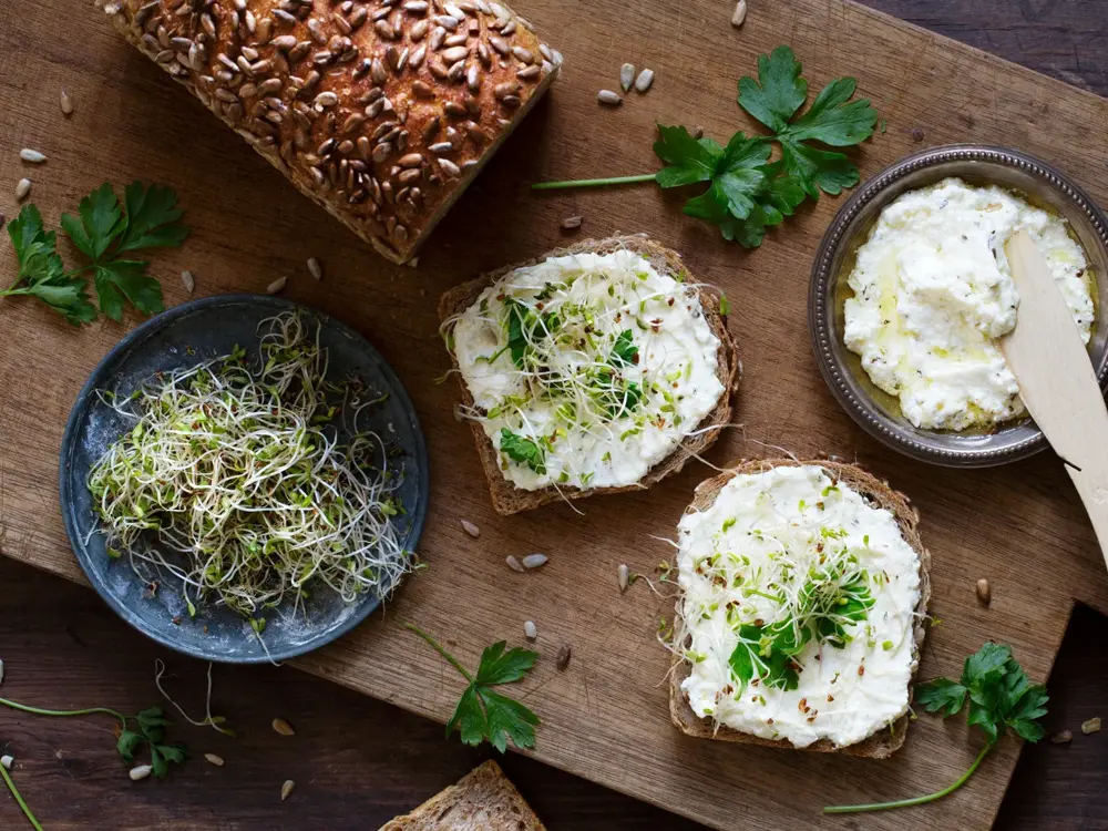 Brødskiver med pålegg