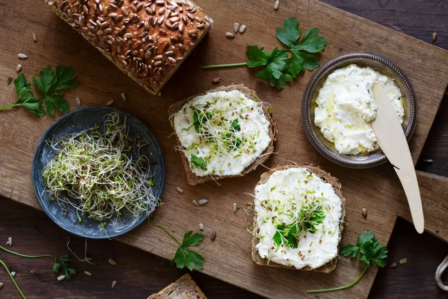 Brødskiver med pålegg