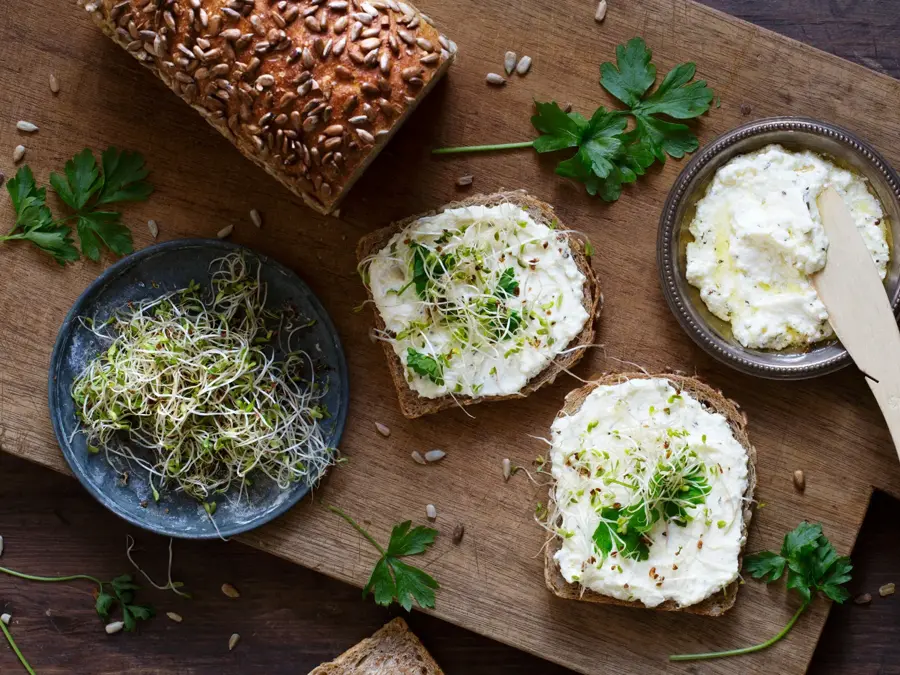 Brødskiver med pålegg