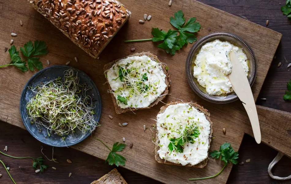 Brødskiver med pålegg