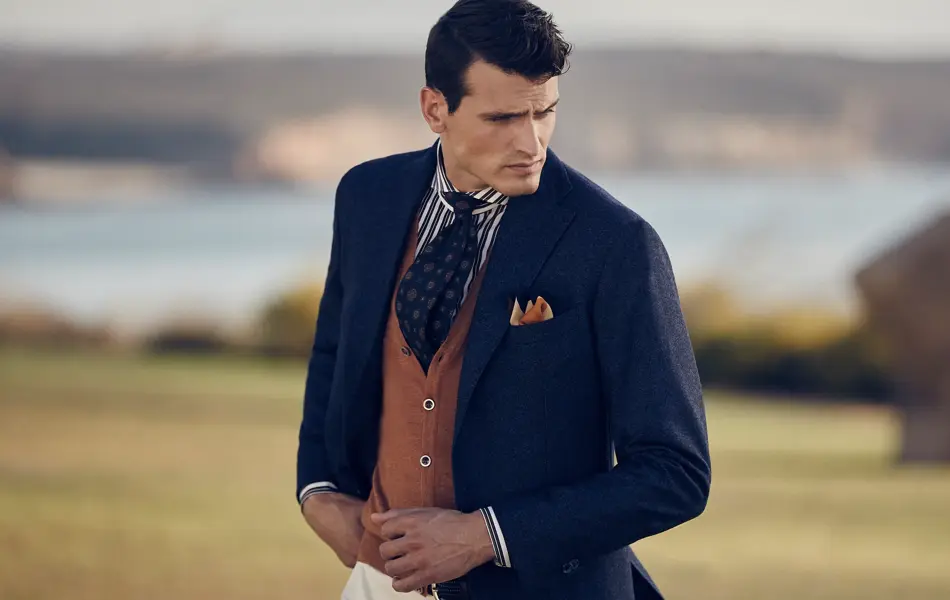 Hans H butikkside - man med dress