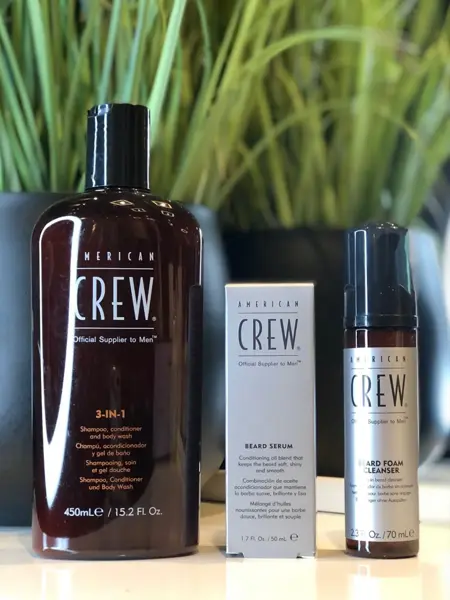 3 stk american crew-produkter foran plante