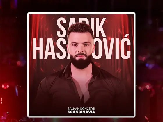 En mörk bild på en artist från balkan