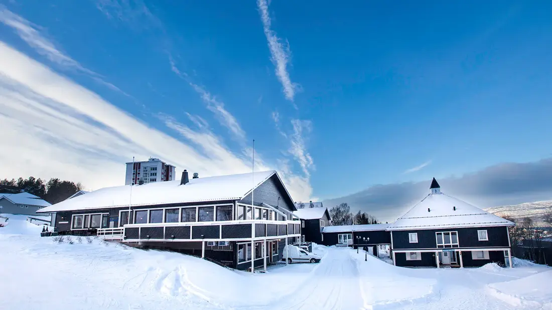 Thon Hotel Narvik om vinteren