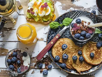 Frokost med pannekaker