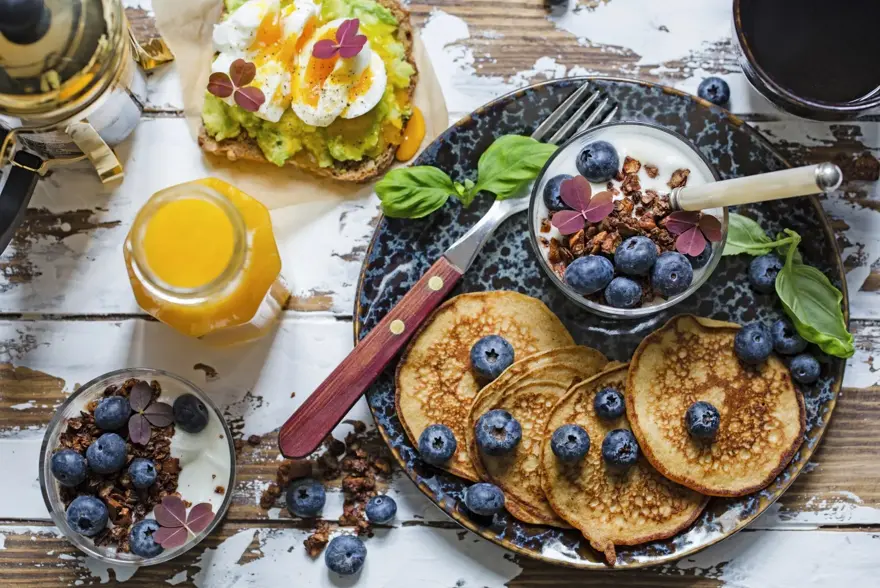 Frokost med pannekaker