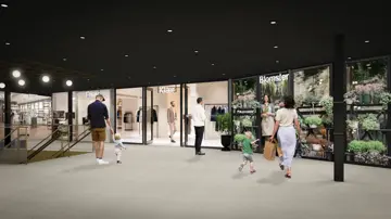 Bildet er fra kjøpesenteret Østerås senter i Bærum. Bildet er en 3D illustrasjon som viser hvordan senteret vil se ut når det er ferdig pusset opp. 