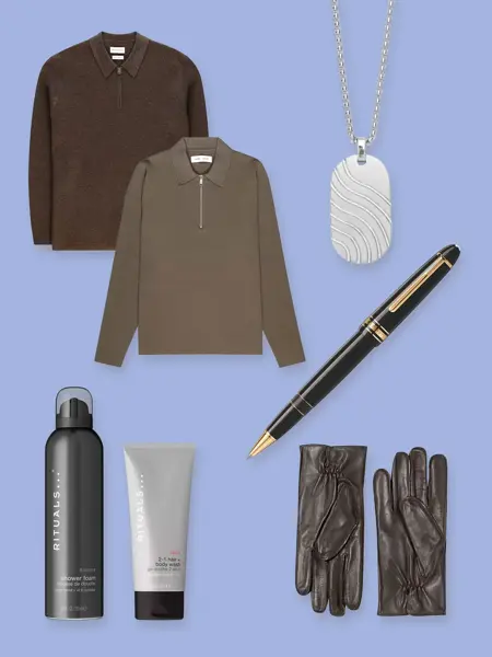 Kollasj med julegavetips til far