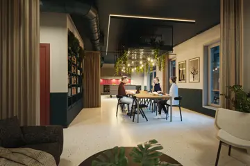 Illustrasjon av felles selskapslokale på Skårerløkka PREMIUM
