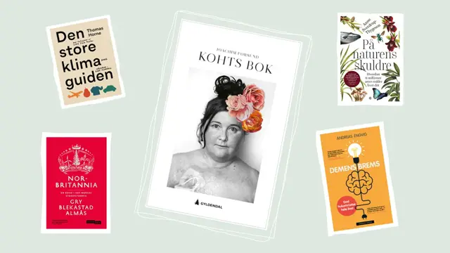 Produktbilde av bøkene: Den Store Klimaguiden, Nor-Britannia, Kohts Bok, På naturens skuldre og Demens Brems