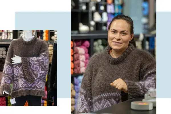 Tone i butikken Nøstet mitt