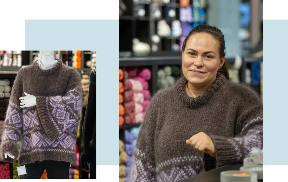 Tone i butikken Nøstet mitt