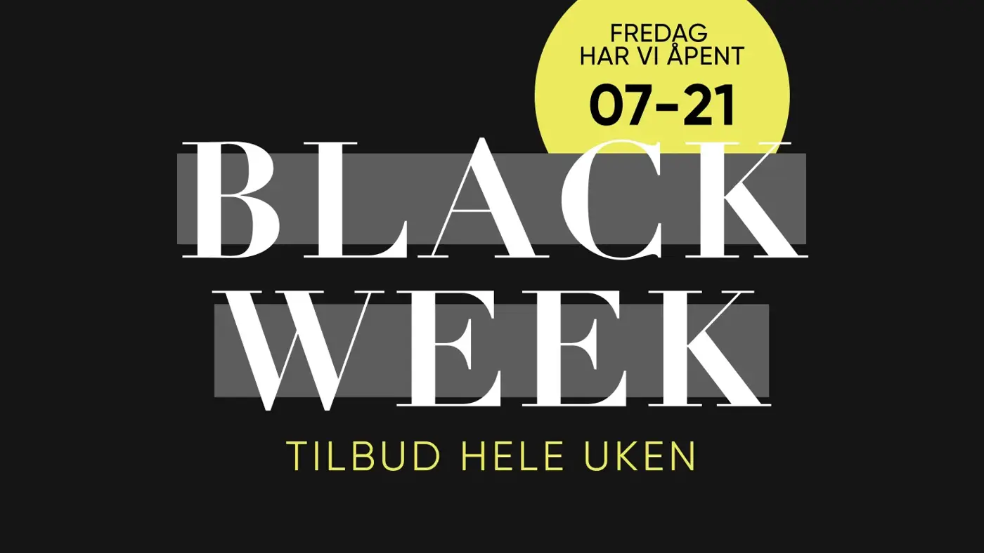 black week infoplakat fra åsane storsenter
