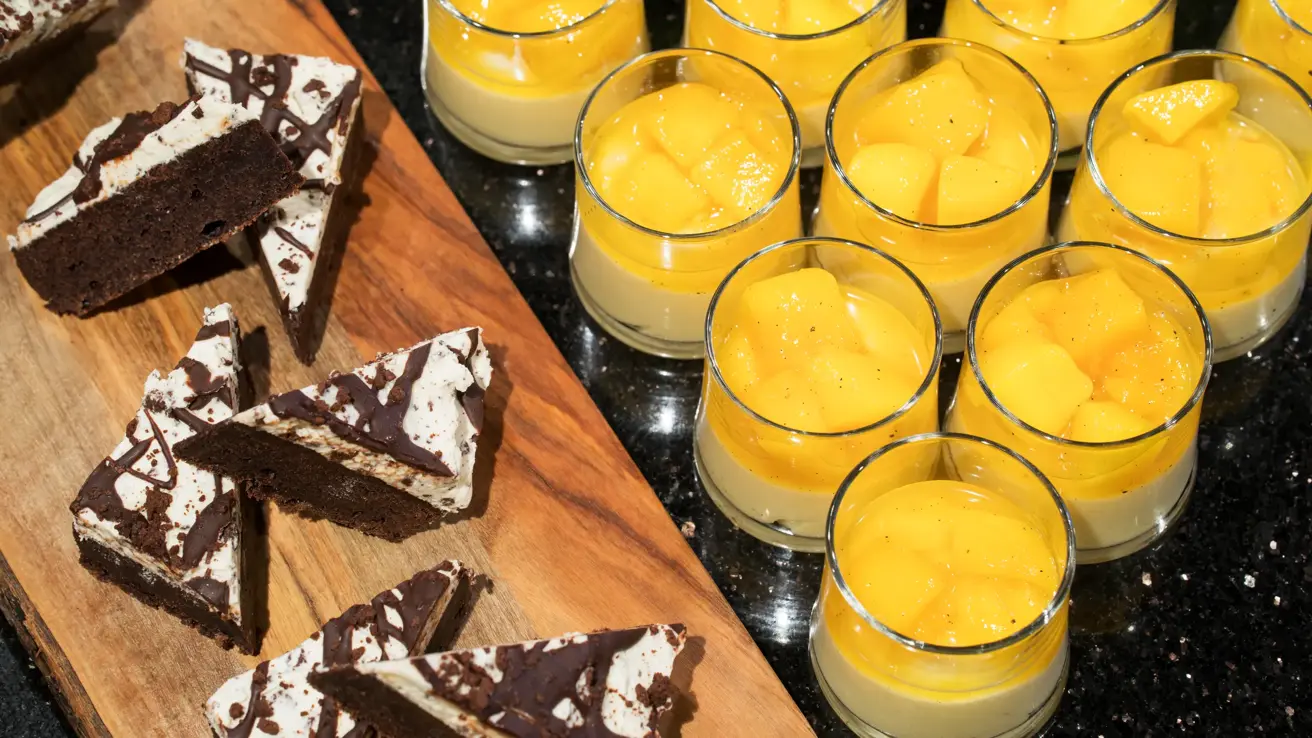 Dessert på Thon Hotel Bergen Airport