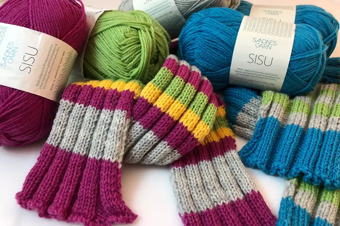 garnnøster og amfelia og oskar-skjerf