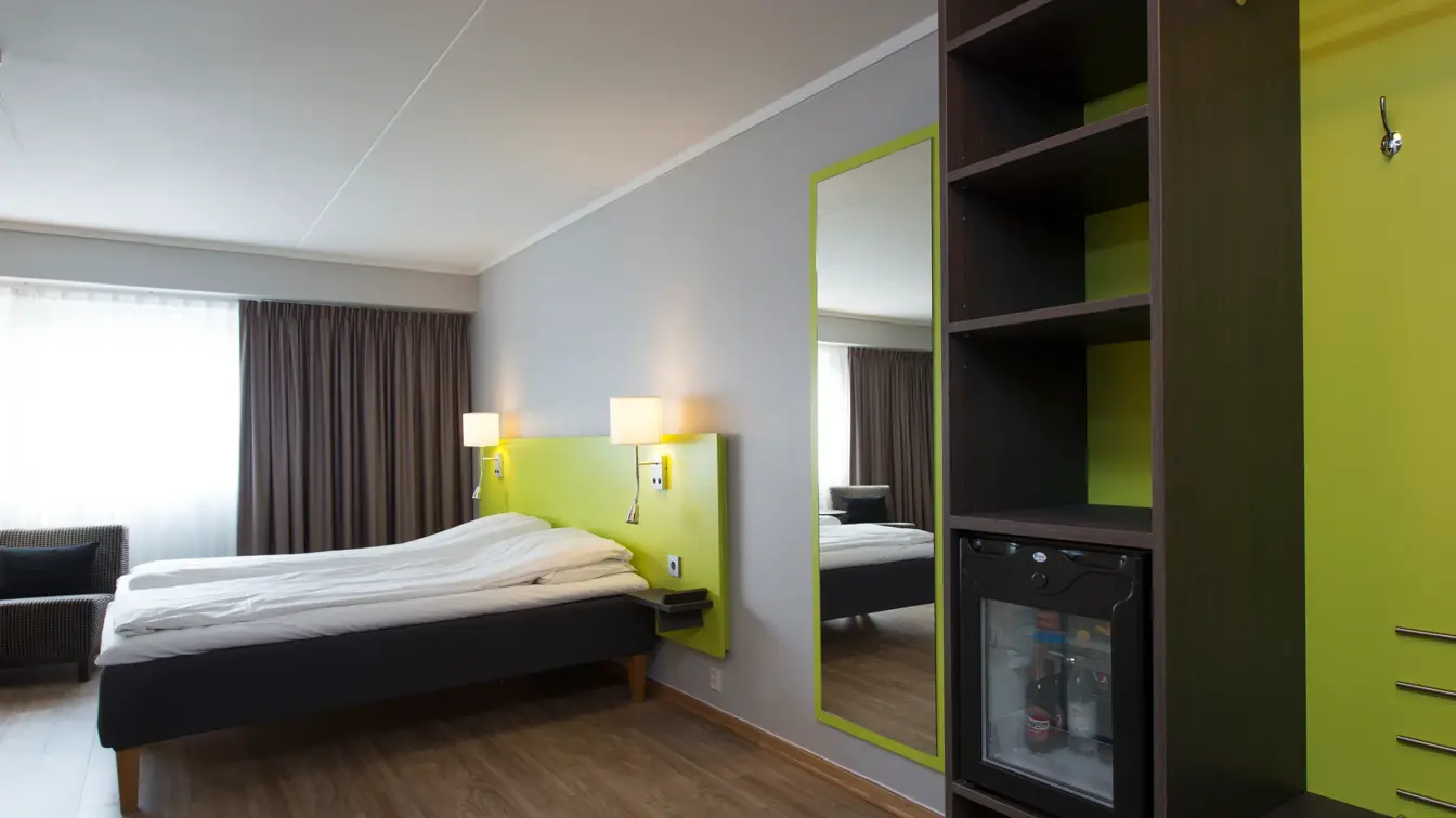 Dobbeltseng i superior rom på Thon Hotel Hallingdal