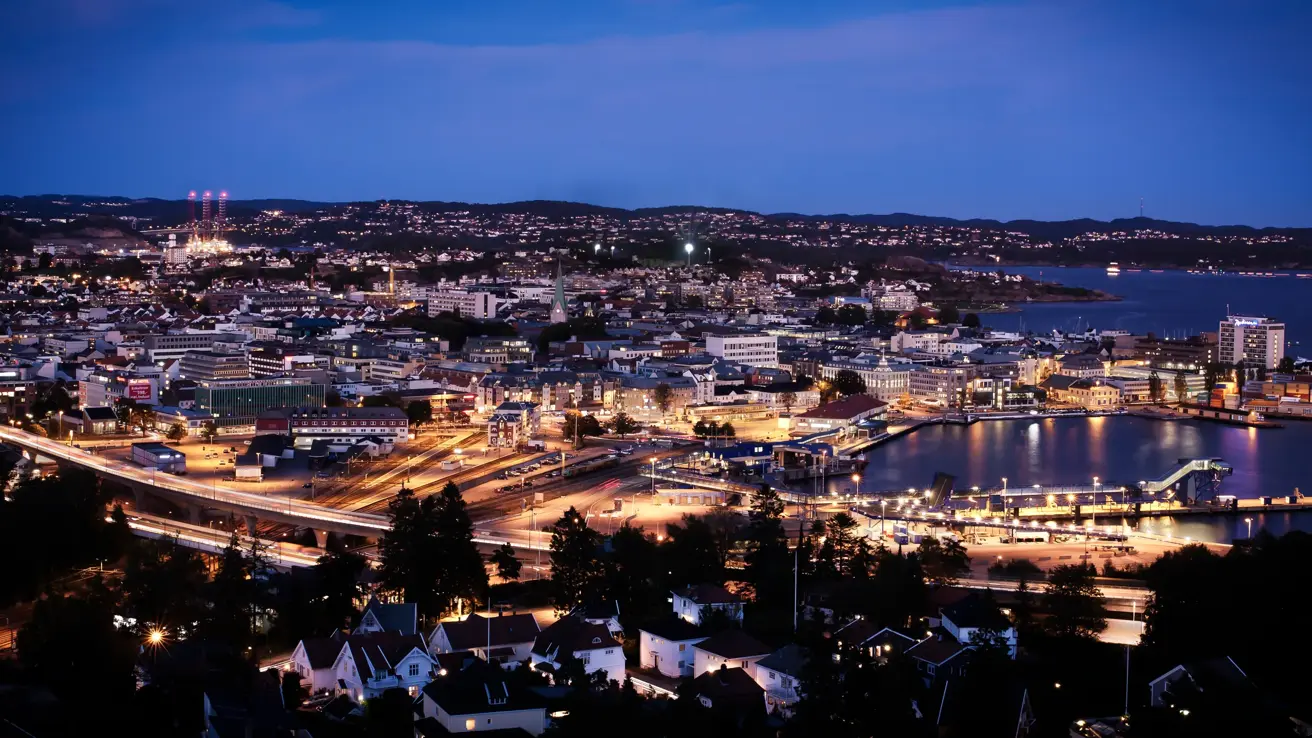 Kristiansand, a city south in Norway