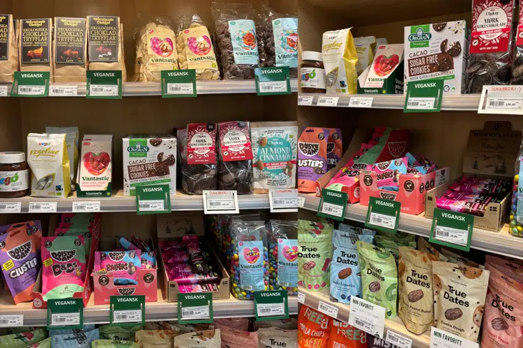 Sunkost har et stort utvalg i veganske produkter. Her viser vi deg litt fra godterihylla! Kom innom så hjelper vi deg å finne din favoritt!