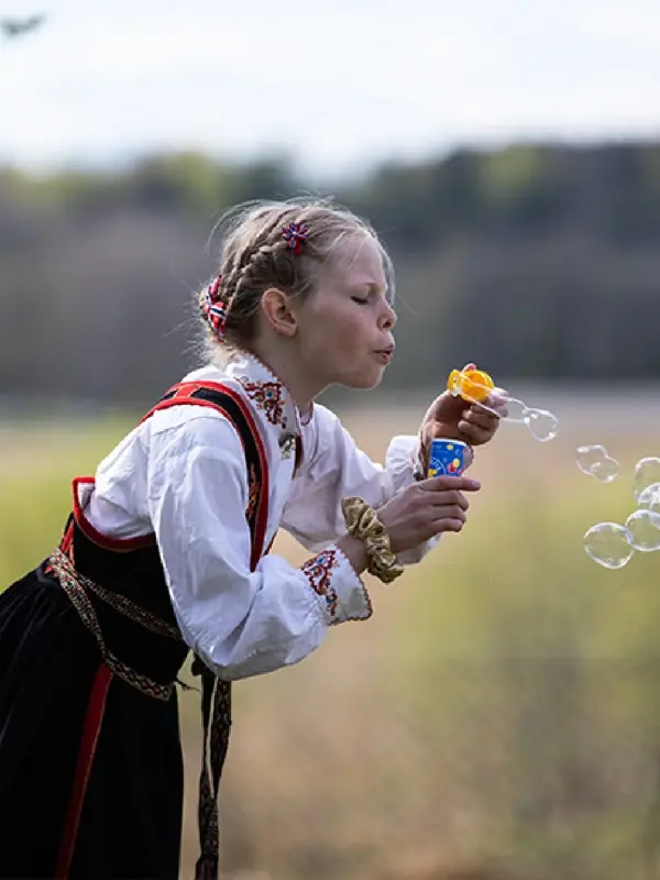 Blåse såpebobler