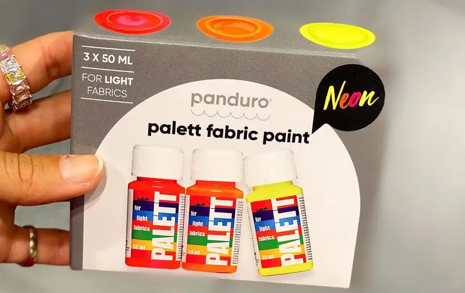 Nærbilde av hobbymaling fra Panduro
