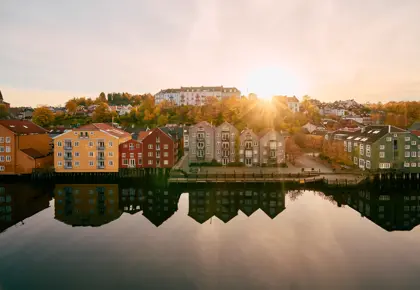 Flott utsikt over Nidelva fra kontoretasjen 