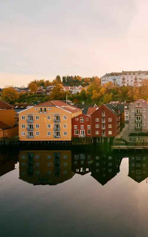 Flott utsikt over Nidelva fra kontoretasjen 