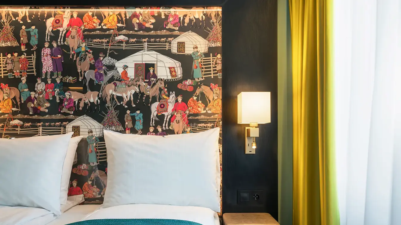 Dobbeltseng i dobeltrom på Thon Hotel Linne