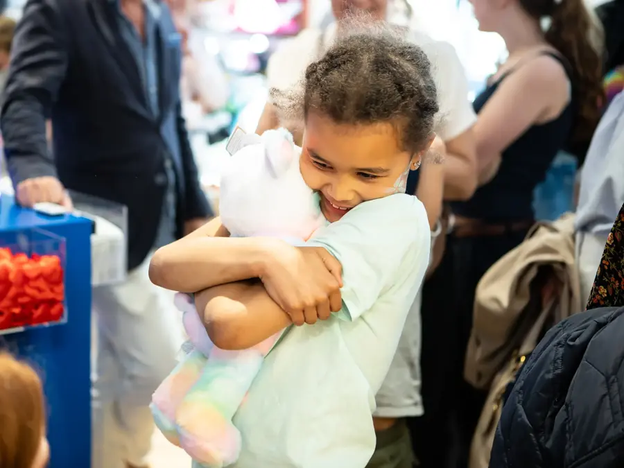 Build a bear workshop butikk hvor bamser blir bygget