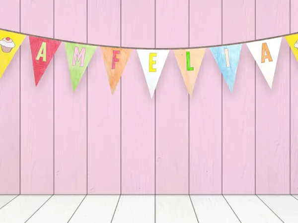 amfelia-vimpler på rosa bakgrunn