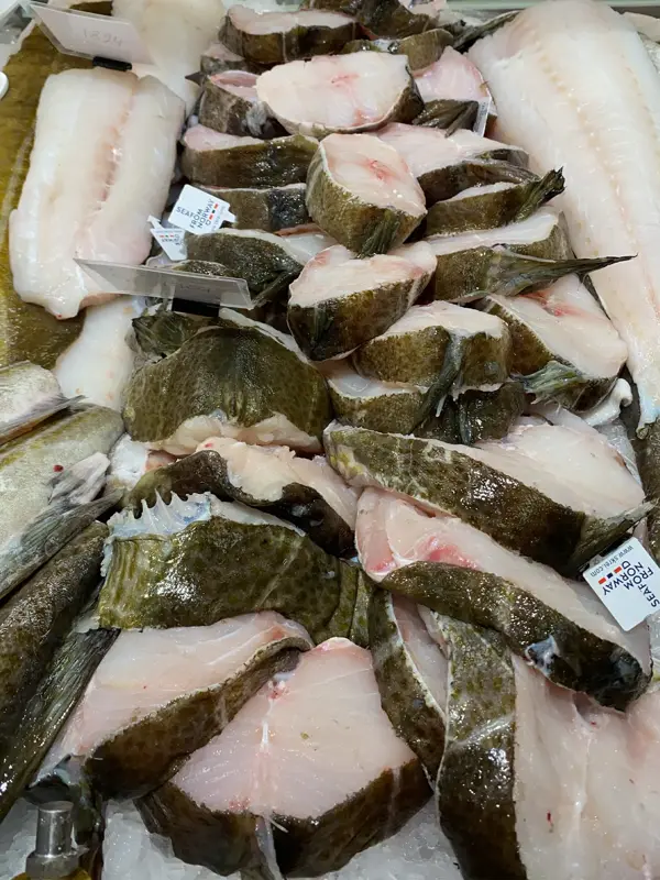 Oppdelt skrei i skiver