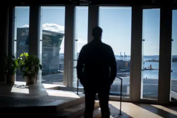 Utsikt fra kontor på Diagonalen. 