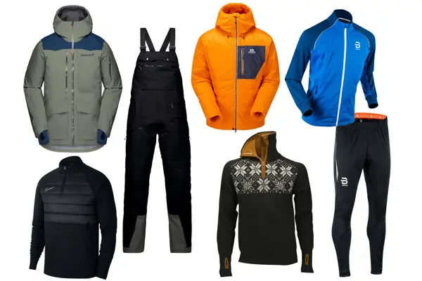 ulike nyheter innen fritidsklær, vinterklær, sportsklær