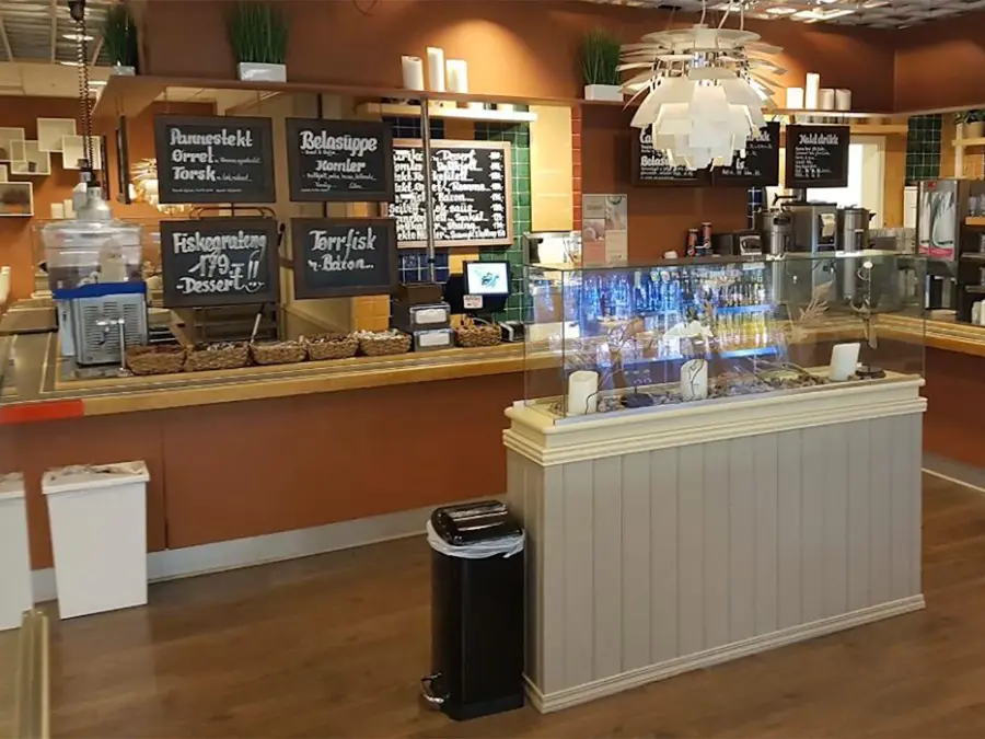 butikkbilde av kafeen