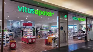 Butikkfasaden til Vitus apotek på Jessheim Storsenter