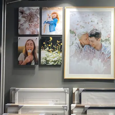 Bilderammer på en vegg