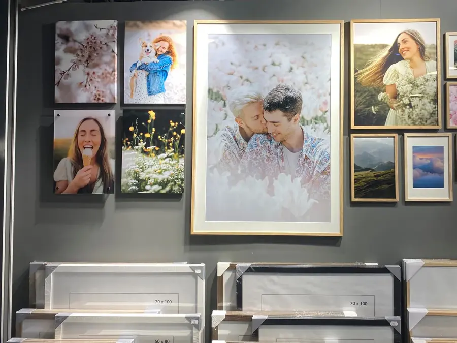 Bilderammer på en vegg