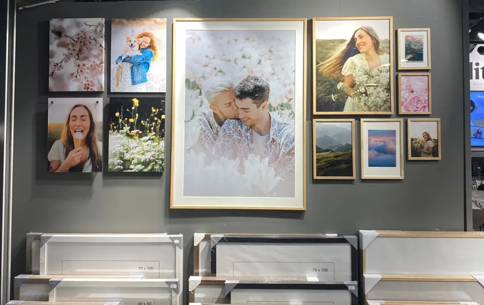 Bilderammer på en vegg