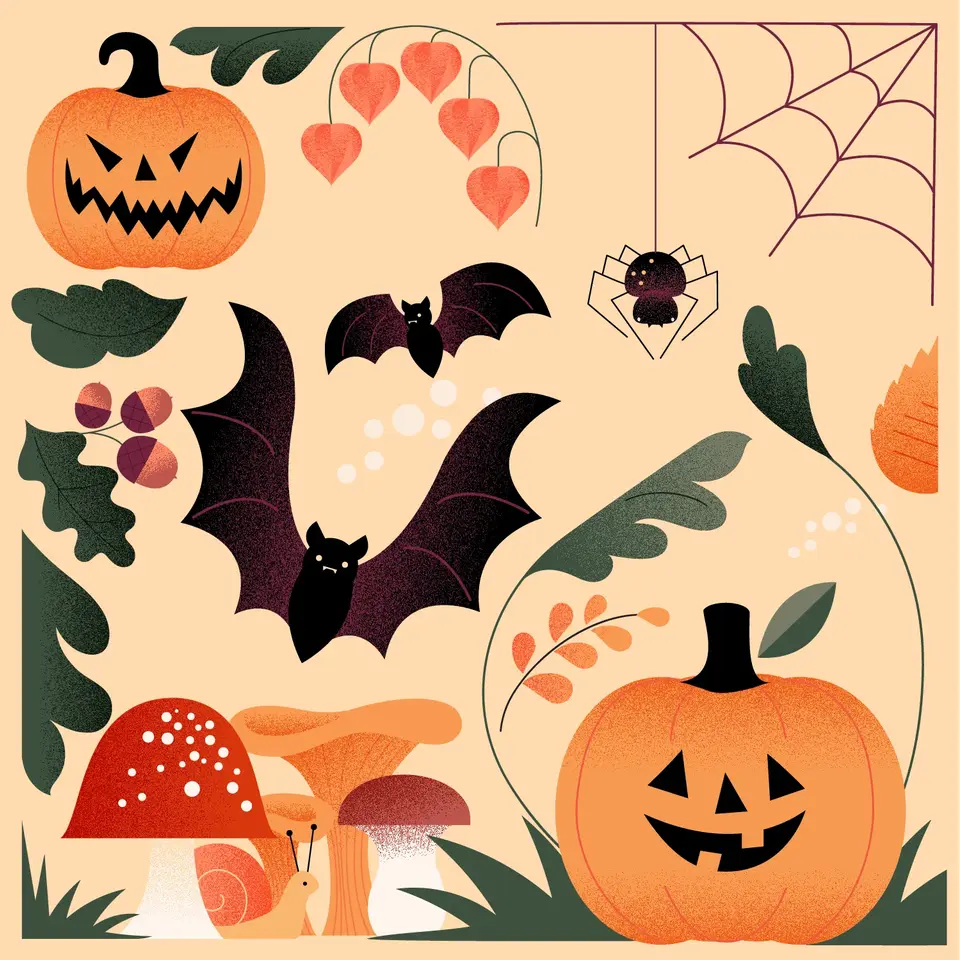 halloweenillustrasjon