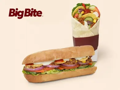 En taco sub og en taco wrap.