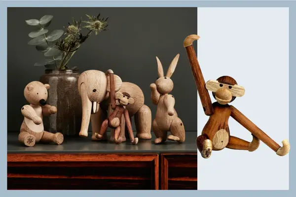 Kaj Boyesen figurer og apekatt.