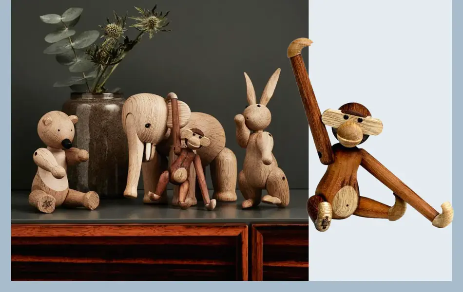 Kaj Boyesen figurer og apekatt.