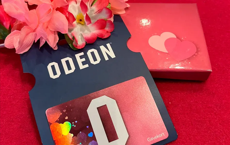 Gavekort fra Odeon kino.
