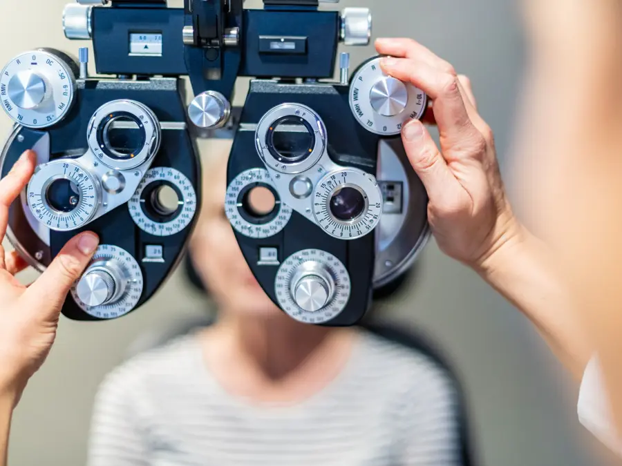 State of The Art Eye Care Facility Professional Using Eye Technology Equipment (Shot with Canon 5DS 50.6mp photos professionally retouched - Lightroom / Photoshop - original size 5792 x 8688)