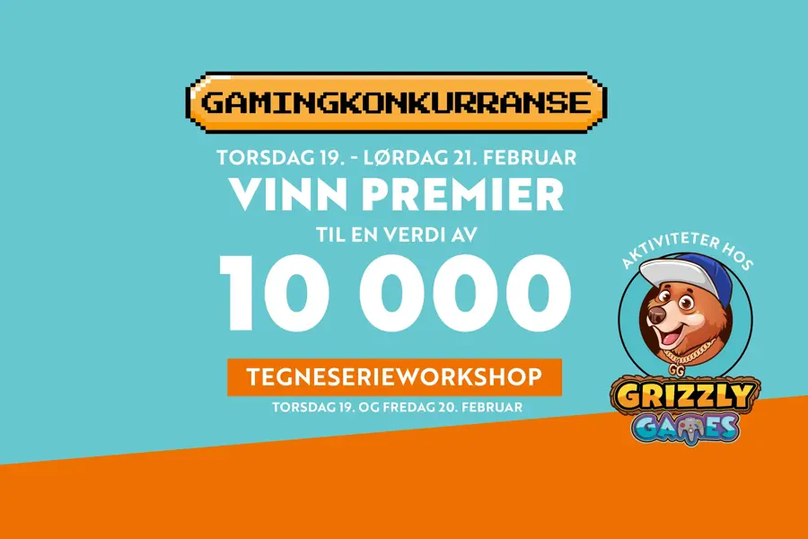 Gamingkonkurranse hos Grizzly Games!