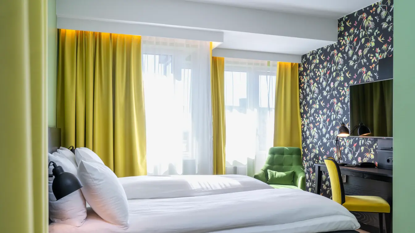 Dobbeltseng i superior rom på Thon Hotel Gyldenløve i Oslo