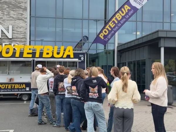 Utsalg av bakte poteter