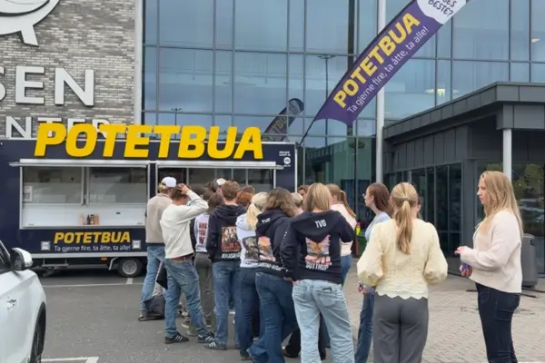 Utsalg av bakte poteter