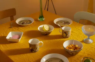 Moomin Arabia sengetøy og servise